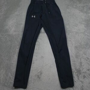 Under Armour Pants Womens Small Black Ankle Zipper Activewear Gym Training